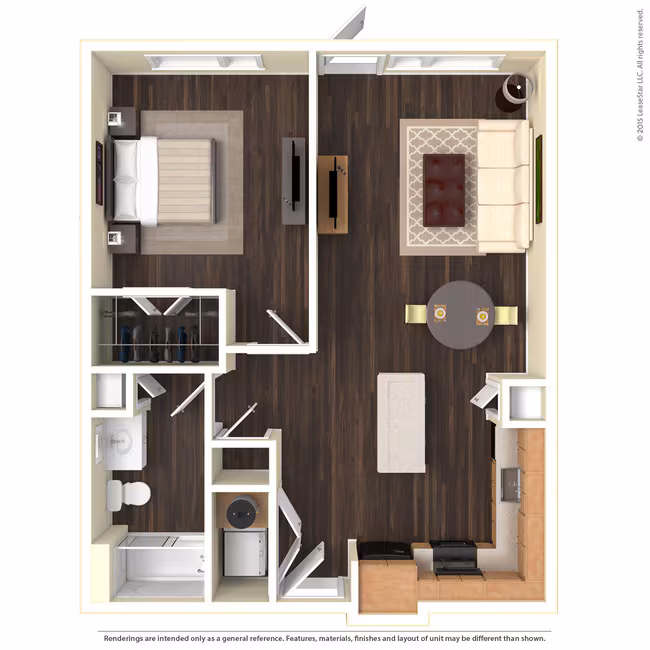 Unit 1145 1205 floor plan